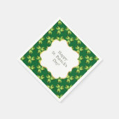 Shamrock Three Leaf Clover Graphic Servetten (Hoek)