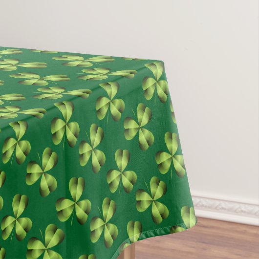 Shamrock Three Leaf Clover Graphic Tafelkleed (Voorbeeld)