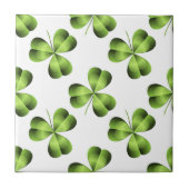 Shamrock Three Leaf Clover Graphic Tegeltje (Voorkant)