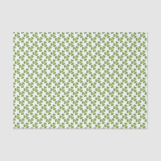 Shamrock Three Leaf Clover Graphic Tissuepapier (Voorkant)