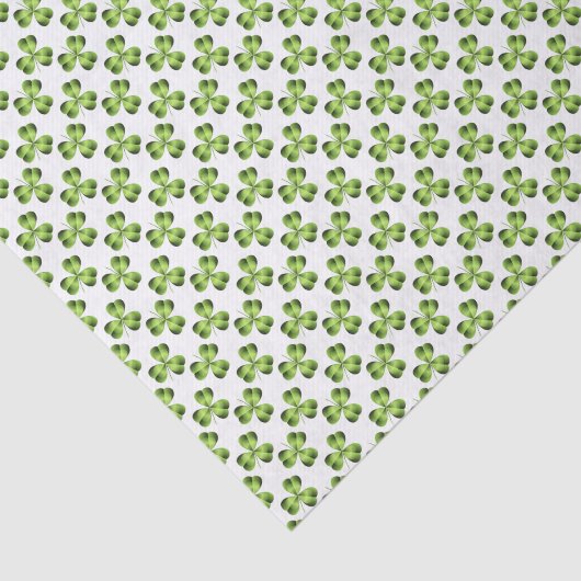 Shamrock Three Leaf Clover Graphic Tissuepapier (Detail)