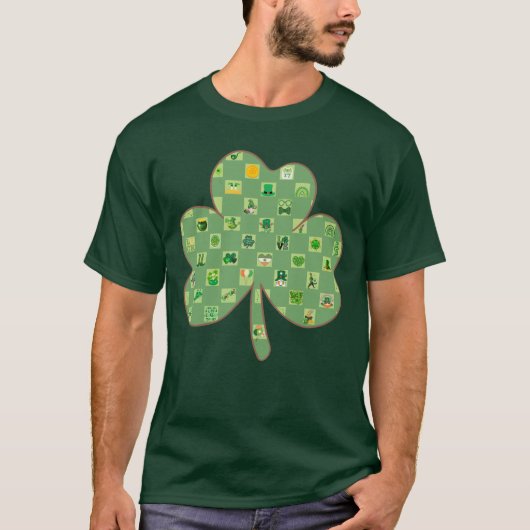 Shamrock Three Leaf Clover St Patricks Day 2025 T-shirt (Voorkant)