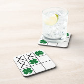 Shamrock Tic Tac Toe Drankjes Onderzetter (Rechterzijde)