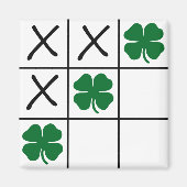 Shamrock Tic Tac Toe Magneet (Voorkant)