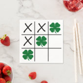Shamrock Tic Tac Toe Servetten (Insitu)