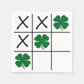 Shamrock Tic Tac Toe Servetten (Voorkant)