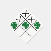 Shamrock Tic Tac Toe Servetten (Hoek)