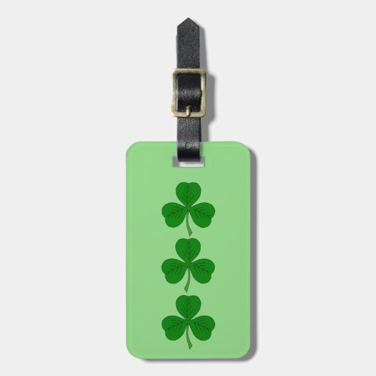 Shamrock Trio Bagagelabel (Voorkant verticaal)