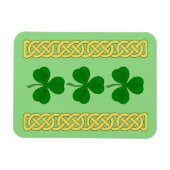 Shamrock Trio en Knotwork Bands Magneet (Horizontaal)