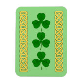 Shamrock Trio en Knotwork Bands Magneet (Verticaal)