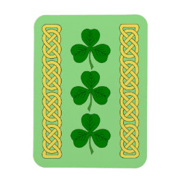 Shamrock Trio en Knotwork Bands Magneet