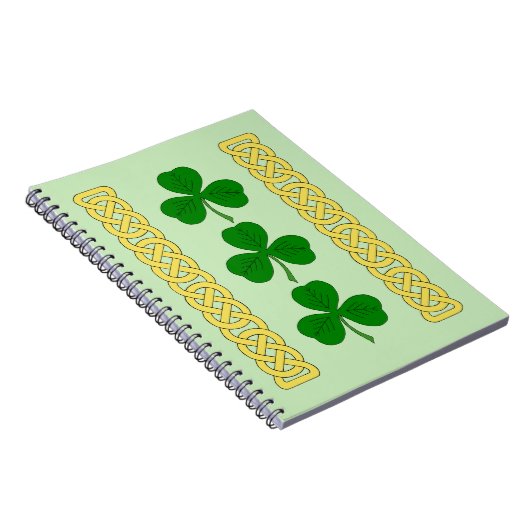 Shamrock Trio en Knotwork Bands Notitieboek (Rechterzijde)