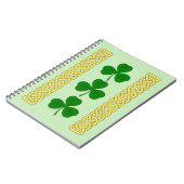 Shamrock Trio en Knotwork Bands Notitieboek (Linkerzijde)