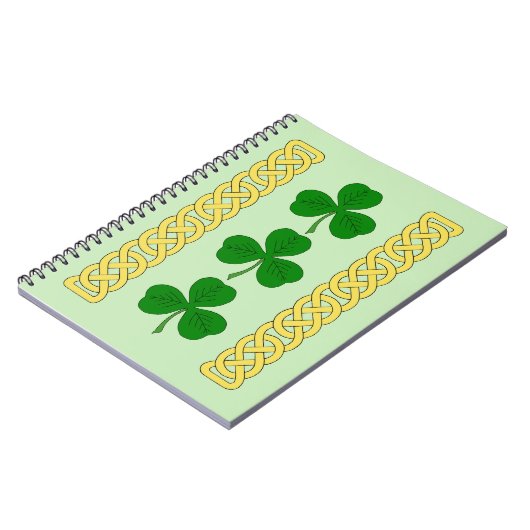 Shamrock Trio en Knotwork Bands Notitieboek (Linkerzijde)