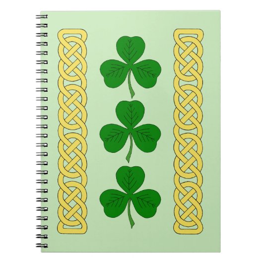 Shamrock Trio en Knotwork Bands Notitieboek (Voorkant)