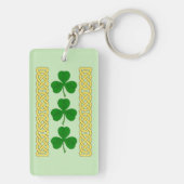Shamrock Trio en Knotwork Bands Sleutelhanger (achterkant)