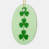 Shamrock Trio Keramisch Ornament (Links)