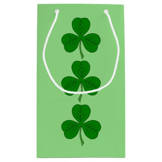 Shamrock Trio Klein Cadeauzakje (Achterkant)