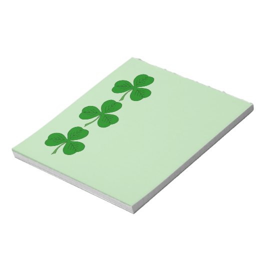 Shamrock Trio Notitieblok (Linkerzijde)