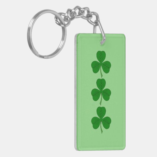 Shamrock Trio Sleutelhanger (Voorkant Links)