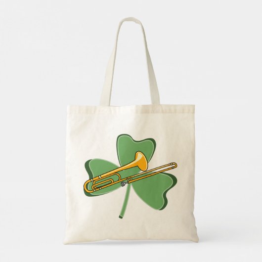 Shamrock Trombone Tote Bag (Achterkant)
