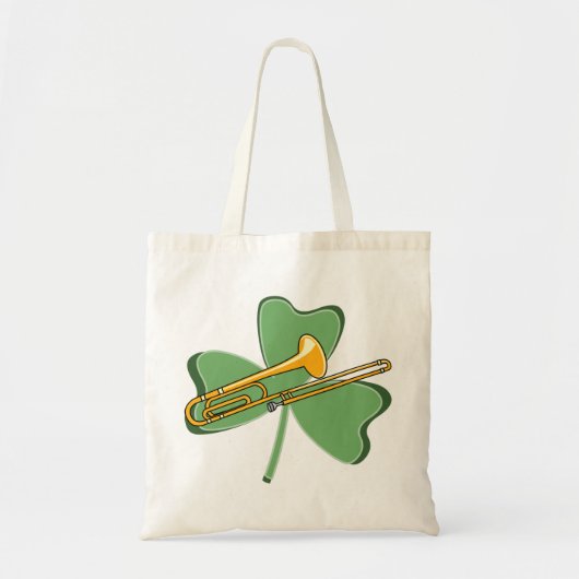 Shamrock Trombone Tote Bag (Voorkant)