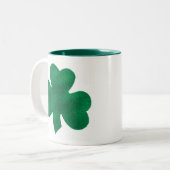 Shamrock Tweekleurige Koffiemok (Voorkant links)
