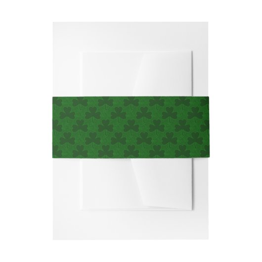 Shamrock Uitnodigingen Wikkel (Voorkant Voorbeeld)