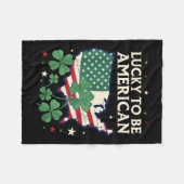 Shamrock USA St. Patrick's Day - Gelukkig te zijn Fleece Deken (Voorkant (Horizontaal))