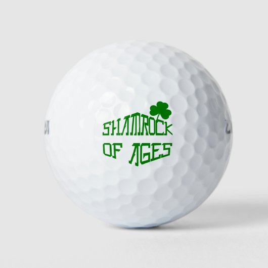 Shamrock van Ages Golfballen (Voorkant)