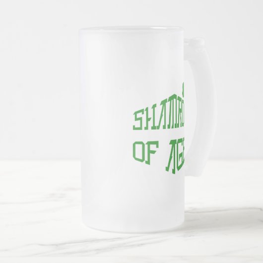 Shamrock van Ages Matglas Bierpul (Voorkant rechts)