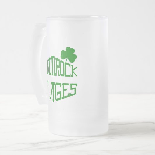 Shamrock van Ages Matglas Bierpul (Voorkant links)