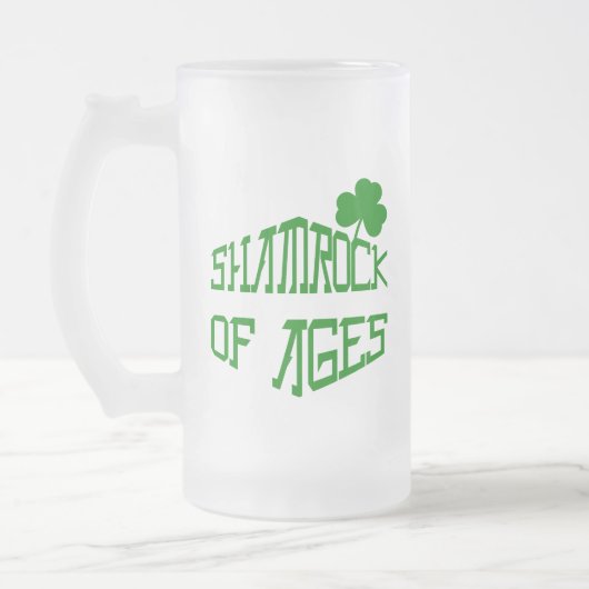 Shamrock van Ages Matglas Bierpul (Links)