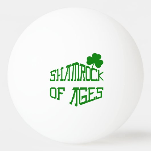 Shamrock van Ages Pingpongbal (Voorkant)