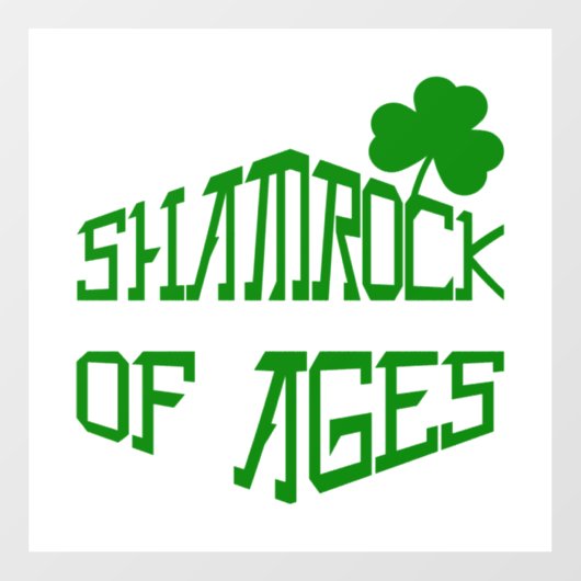 Shamrock van Ages Raamsticker (Vel)