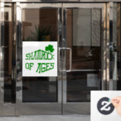 Shamrock van Ages Raamsticker (Kantoordeur)