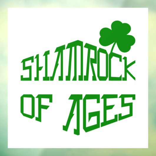 Shamrock van Ages Raamsticker (Vel 3)