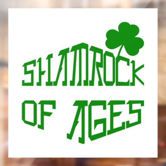 Shamrock van Ages Raamsticker (Vel 2)