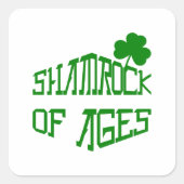 Shamrock van Ages Vierkante Sticker (Voorkant)