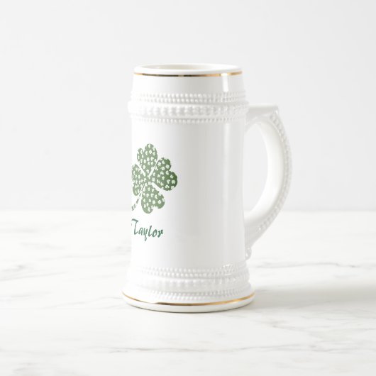 Shamrock vier blad klaver bierpul (Voorkant rechts)