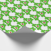 Shamrock, vier bladklavers en cadeaubonnen voor ha cadeaupapier (Hoek)