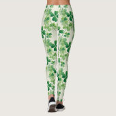 Shamrock Vierbladig Klaver St Patrick's Day Leggings (Achterkant)
