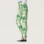 Shamrock Vierbladig Klaver St Patrick's Day Leggings (Links)