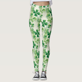 Shamrock Vierbladig Klaver St Patrick's Day Leggings