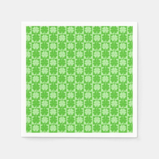 Shamrock Vierbladige klaver Servet (Voorkant)