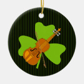 Shamrock viool keramisch ornament (Voorkant)