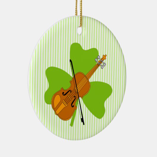 Shamrock viool keramisch ornament (Rechts)