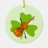 Shamrock viool keramisch ornament (Voorkant)