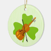 Shamrock viool keramisch ornament (Links)