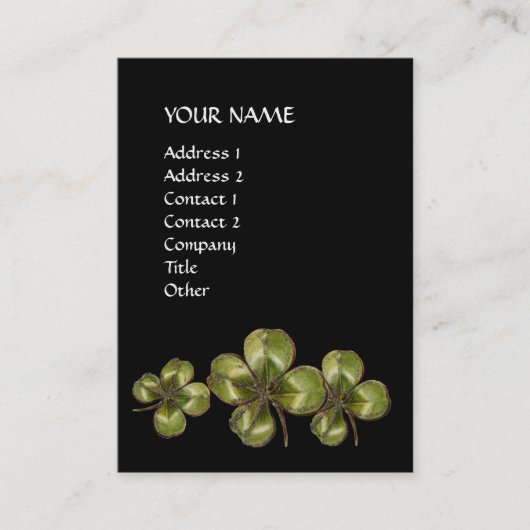 SHAMROCK VISITEKAARTJE (Voorkant)